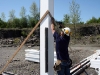 Plumb Corner & Install 2 Inverted Kickers